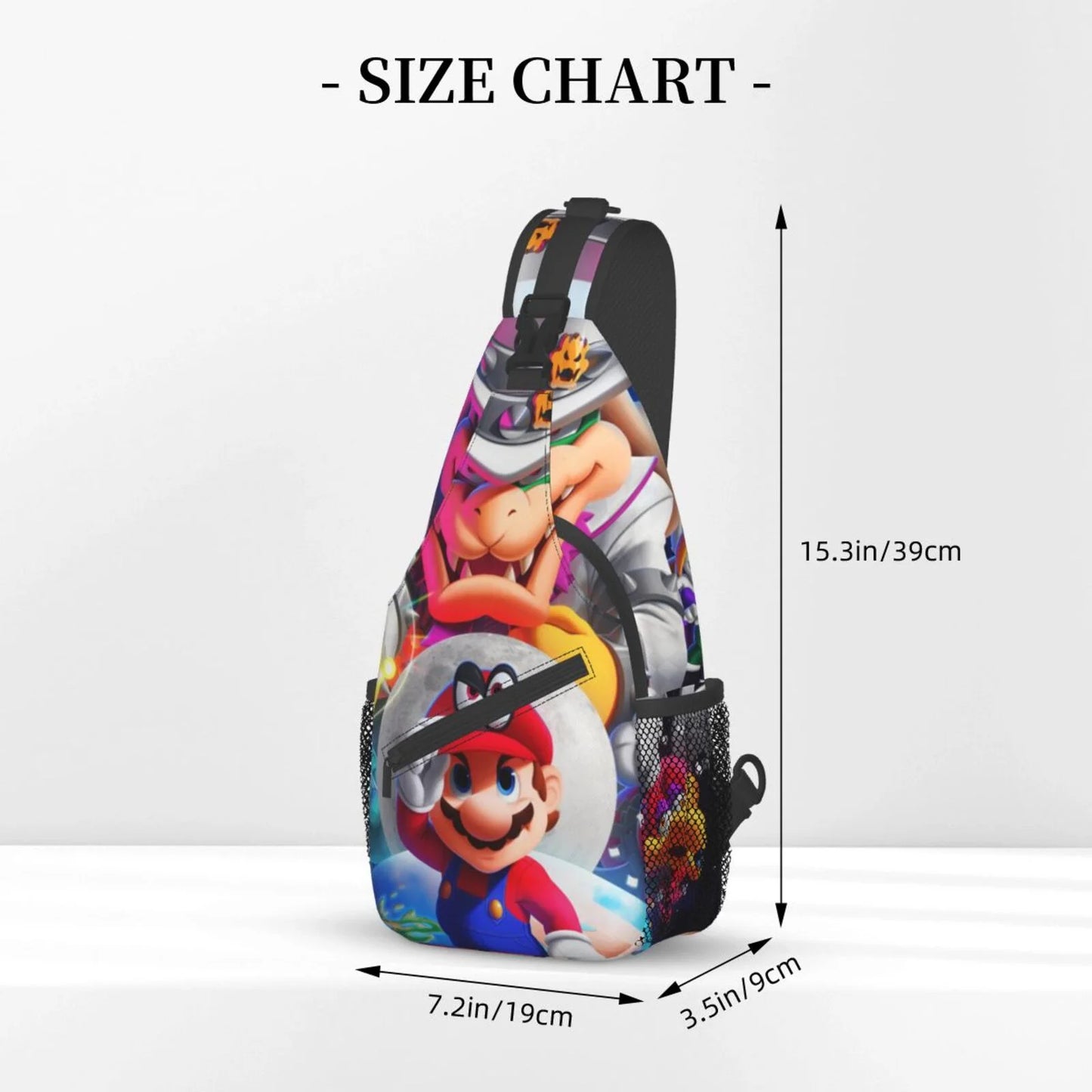 Super Mario Odyssey Chest Bags Crossbody Sling Backpack Unisex Travel Hiking Daypack Shoulder Bag Gifts For Women Men