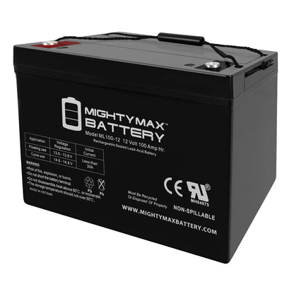 12V 100Ah SLA AGM Battery for YAKea R200 Solar Generator