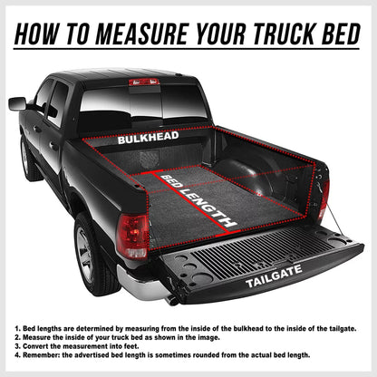 Short Bed Tonneau Cover 5.7Ft Soft Tri-Fold Fleetside for 09-21 Ram 1500/2500 Fits select: 2009,2011-2012 DODGE RAM 1500