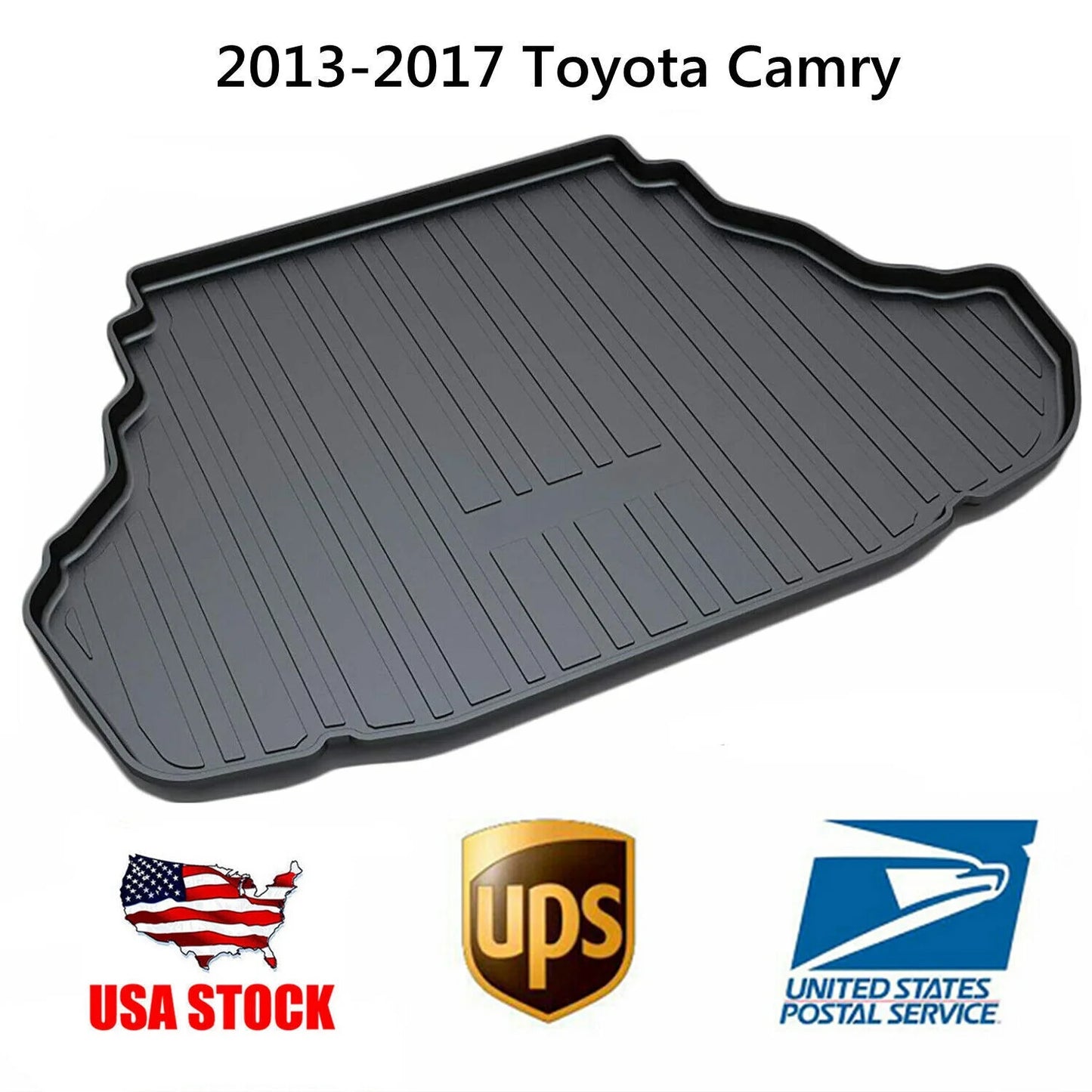 Trunk Liner TPO Cargo Mats for 2013-2017 Toyota Camry Easy to Clean Carpets