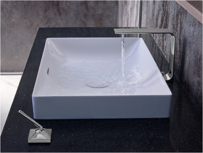 TOTO® Kiwami® Rectangular 23" Vessel Bathroom Sink with CEFIONTECT, Cotton White - LT476GR#01