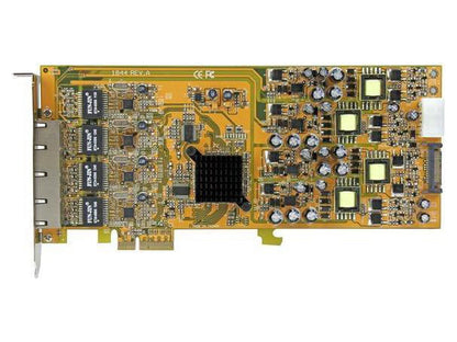 StarTech.com 4 Port Gigabit Power over Ethernet PCIe Network Card - PSE / PoE PCI Express NIC