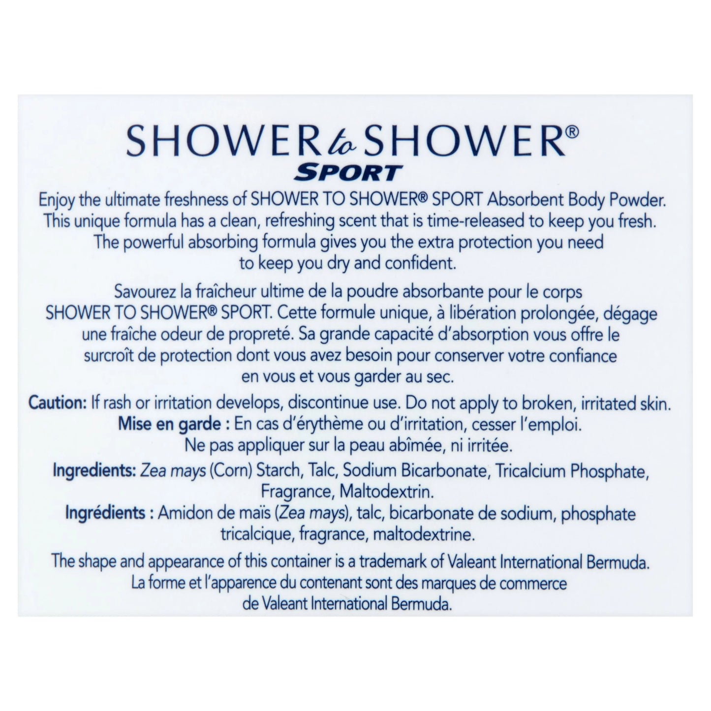 Shower To Shower Body Powder Sport, 13 oz (Pack of 3)