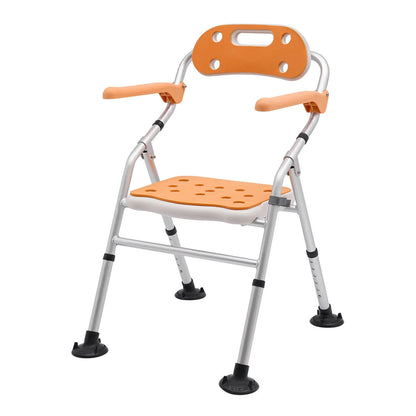 330lb Shower Stool Saddle Tub Bench Folding Bath Chair for Seniors Handicap Adults