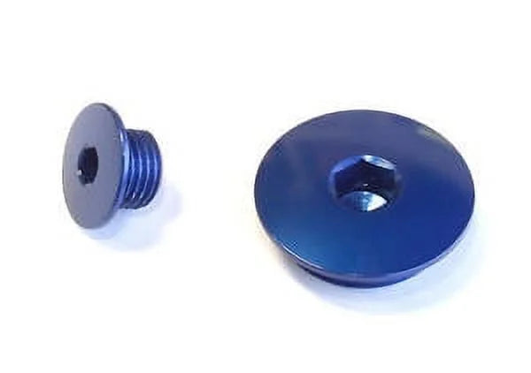 Works Connection Blue Aluminum Engine Plug Set (24-520)