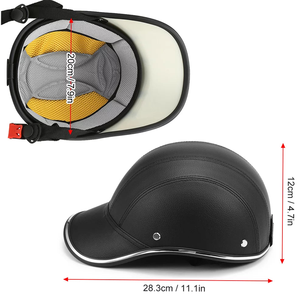 Tomshoo Outdoor Sports Cycling Safety Baseball Hat for Motorcycle Cycle Scooter