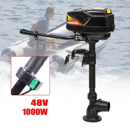 4.0HP 1000W Outboard Trolling Motor Brushless Fishing Boat Engine Jet Pump