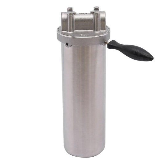 Water Filter Housing For 10" Cartridges 3/4" Npt 304 Stainless Steel Heavy Duty