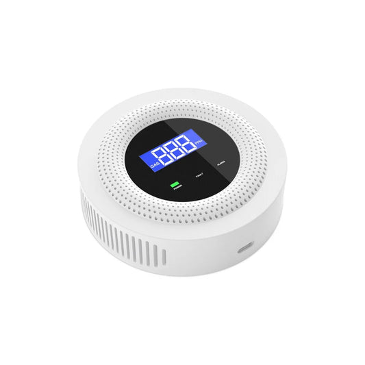 Tuya Wifi Gases Leakage Detection Device Live Voice Prompt APP Remote Alarm with Concentration Display USB Power Supplys High Decible Alarm