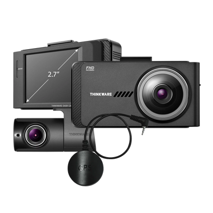 THINKWARE X700 Dual Dash Cam Front and Rear Camera for Cars, 1080P FHD, Dashboard Camera Recorder with G-Sensor, Car Camera W/Sony Sensor, GPS, Night Vision, 16GB, Optional Parking Mode