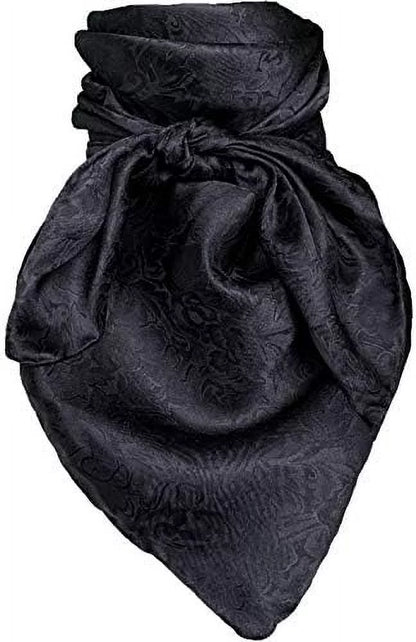 Wild Rag Black Silk Jacquard