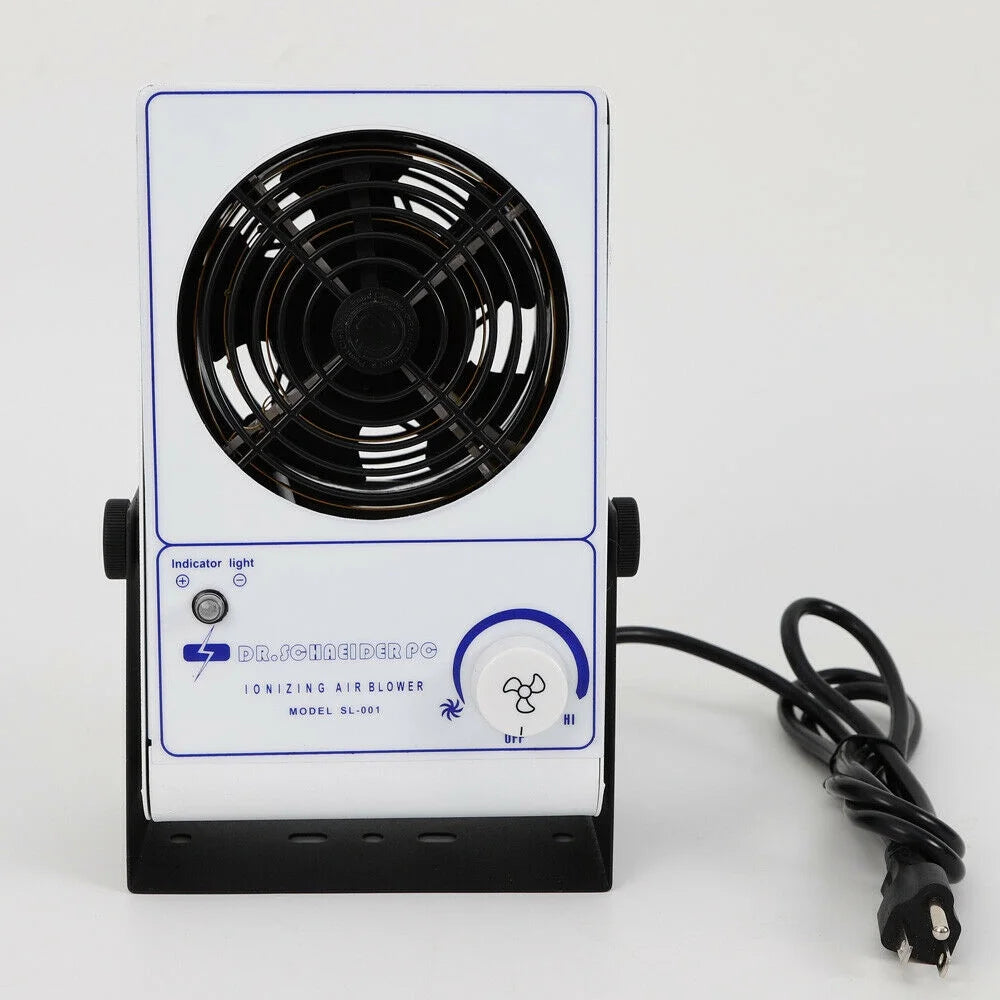 TFCFL 110V Ionizing Air Blower Ion Fan Discharge Static Eliminator Anti-Static Ionizer