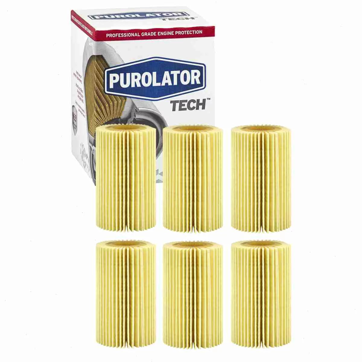 6 pc Purolator TECH TL25702 Engine Oil Filters for 04152-38020 04152-51010 04152-YZZA4 27041 47041 57041 57041XP 61857041 67041 7041 84041 ALO-8170 CF5702 CF625 CH10295 COC10295 EA15K04 FP10295 G7041