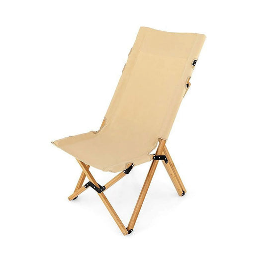 Bamboo Frame Folding Camping Chair - 21.0 - Enjoy comfort and convenience on your outdoor adventures!