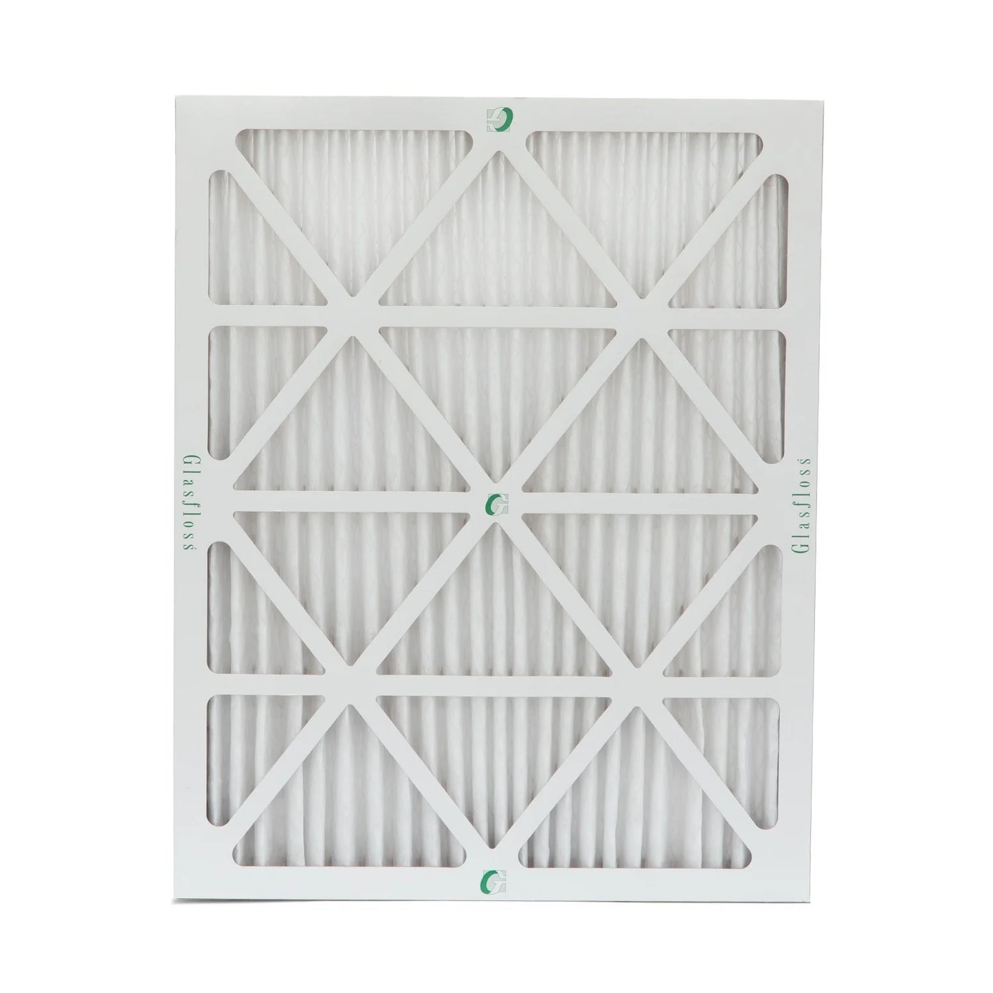 20x25x2 MERV 10 Pleated AC Furnace Air Filters by Glasfloss Industries. ( 8 Pack ) Exact Size: 19-1/2 x 24-1/2 x 1-3/4