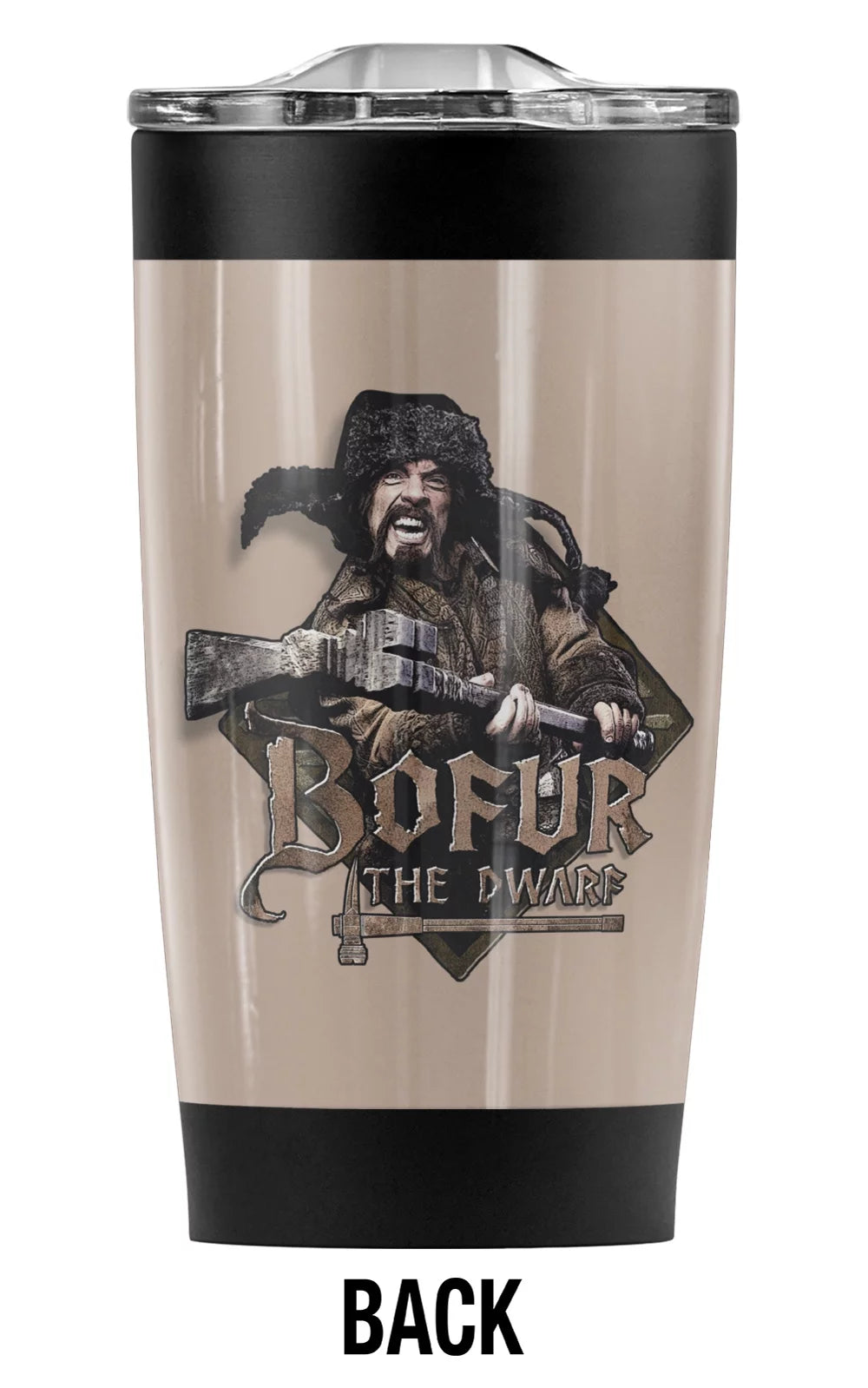 The Hobbit/Bofur Stainless Steel Tumbler 20 oz Coffee Travel Mug/Cup, Vacuum Insulated & Double Wall with Leakproof Sliding Lid | Great for Hot Drinks and Cold Beverages