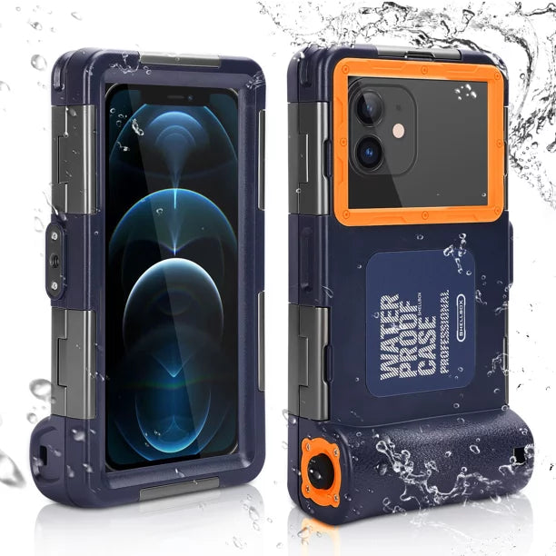 UrbanX Professional [15m/50ft] Swimming Diving Surfing Snorkeling Photo Video Waterproof Protective Case Underwater Housing for vivo V20 Pro And all Phones Up to 6.9 Inch LCD with Lanyard