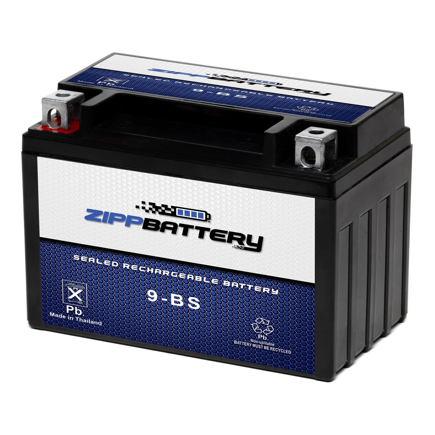 Zipp Battery YTX9-BS (9-BS 12 Volt,8 Ah, 120 CCA) Motorcycle Battery for Suzuki 600cc Gsx-r600 1999