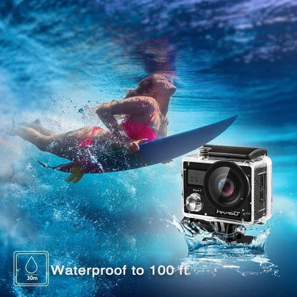 Akaso V50 Action Camera-Native 4K/30fps 20 MP with Wi-Fi - (Open Box)