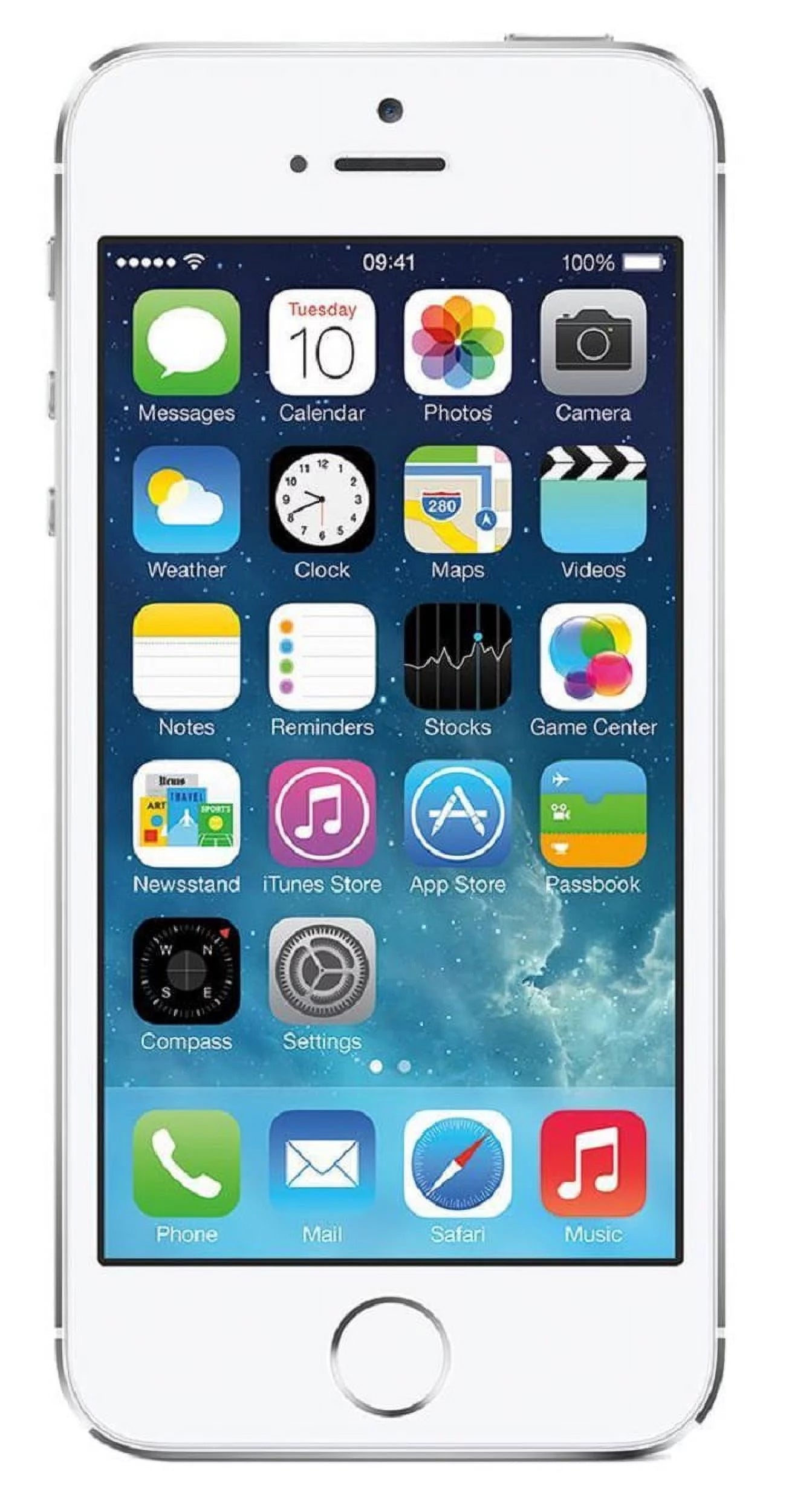 Apple iPhone 5s 16GB Unlocked GSM 4G LTE Phone w/ 8MP Camera - Silver (Used)