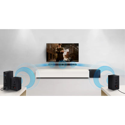 SAMSUNG HW-K360 - Sound Bar System - for Home Theater - 2.1-Channel - Wireless - 130 Watt (Total)