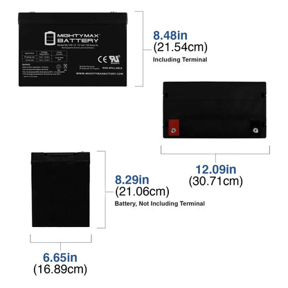 12V 100Ah SLA AGM Battery for YAKea R200 Solar Generator