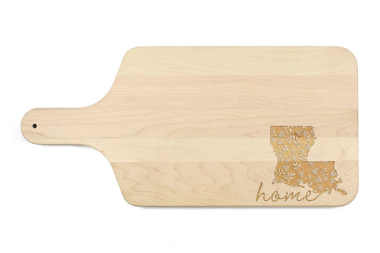 Creative Products Floral Home State - Louisiana 17 x 8 Maple Paddle Cutting Board