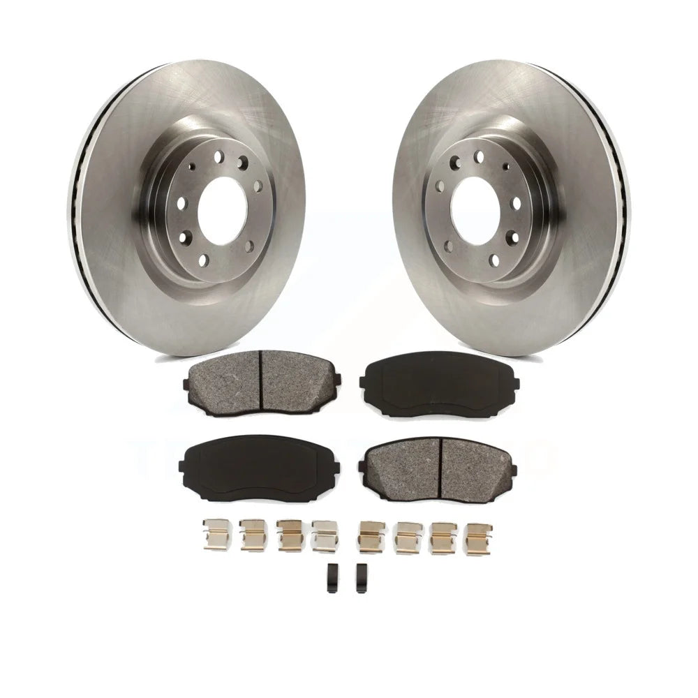 Transit Auto - Front Disc Brake Rotors And Semi-Metallic Pads Kit For 2007-2015 Mazda CX-9 K8S-100535