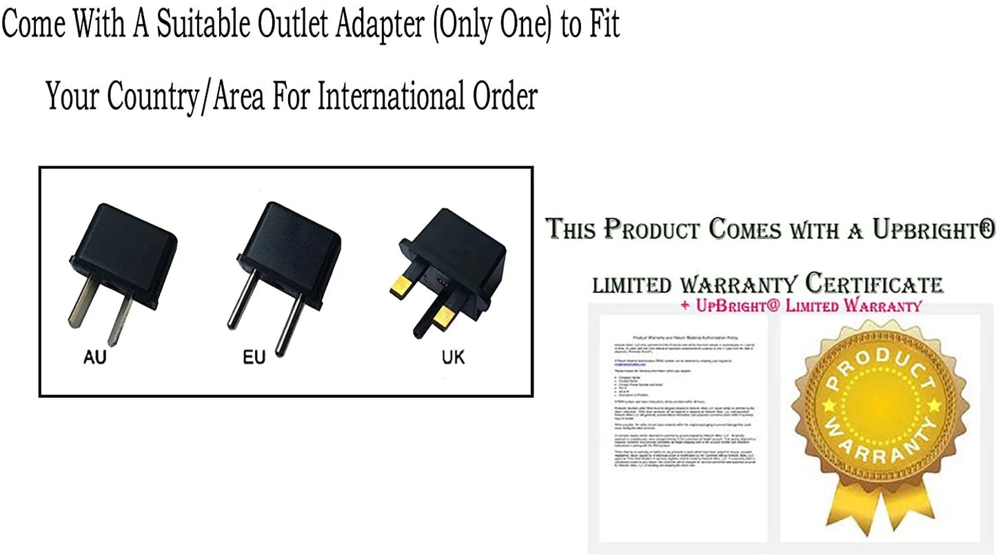 UpBright AC/DC Adapter Compatible with Samsung HW-S50B HW-S50B/ZA 3.0ch All in One Soundbar Speaker with Dolby 5.1 / DTS Virutal:X HWS50B HWS50B/ZA Power Supply Cord Cable PS Battery Charger Mains PSU