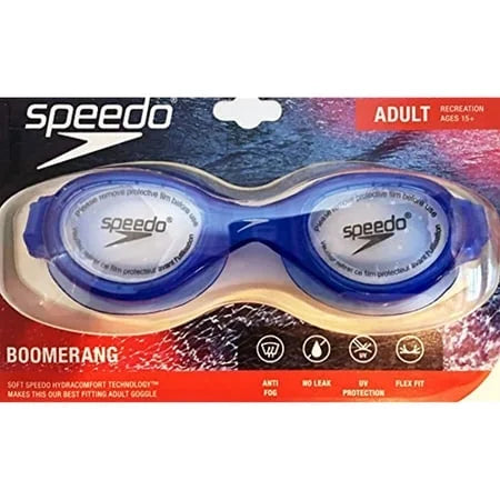 Speedo Adult Boomerang Goggle: Blue