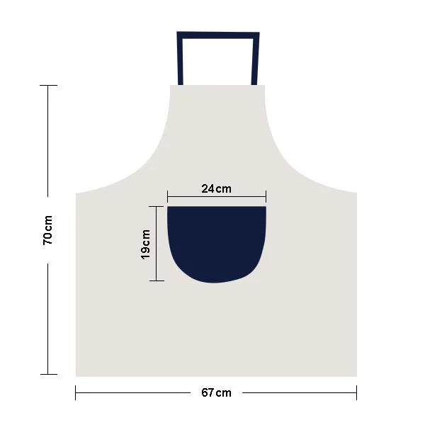 Alien Monster Creature Cyclops Apron Adjustable Bib Cotton Linen BBQ Kitchen Pocket Pinafore