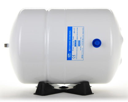 RO-122-W14 Hydronix 3.2 Gallon Stainless Steel Reverse Osmosis Storage Water Tank, Small Size - White, 1/4" Port