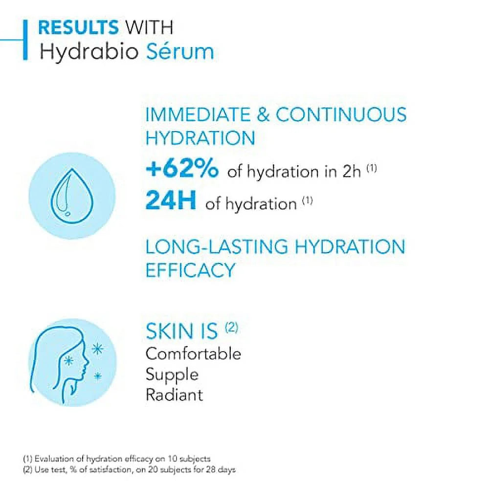 Bioderma Hydrabio Serum Moisturising Serum 1.3oz Facial Hydrating Serum for Dehydrated Sensitive Skin