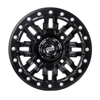 4/137 Tusk Nebo Beadlock Wheel 14x7 4.0 + 3.0 Matte Black For Can-Am Defender HD10 Pro Lone Star 2021-2022