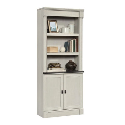 Sauder Palladia 5-Shelf Library Bookcase Bookcase, Glacier Oak Finish