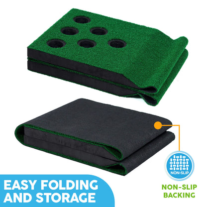 Big Sky Lawn Golf Green Hitting and Putting Mat Game