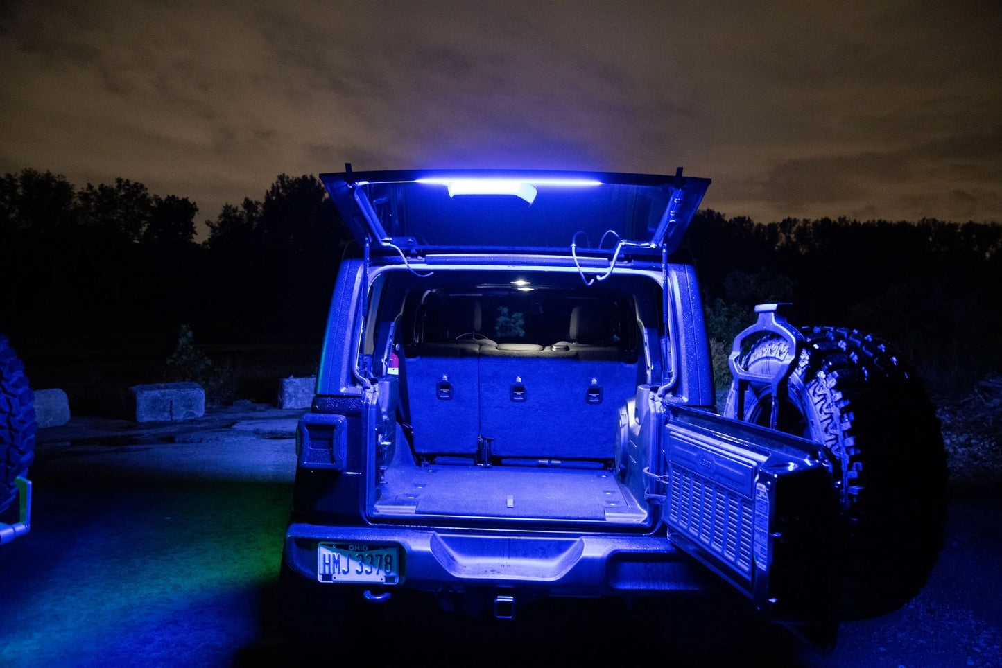 Brawlee Silicone RGB Interior Bluetooth Light Bar with Remote By Done Right LED . Fits All Jeep Wranglers Hardtop Models of CJ, TJ, LJ, JK, JKU, JL,JLU from 1987 -2023.