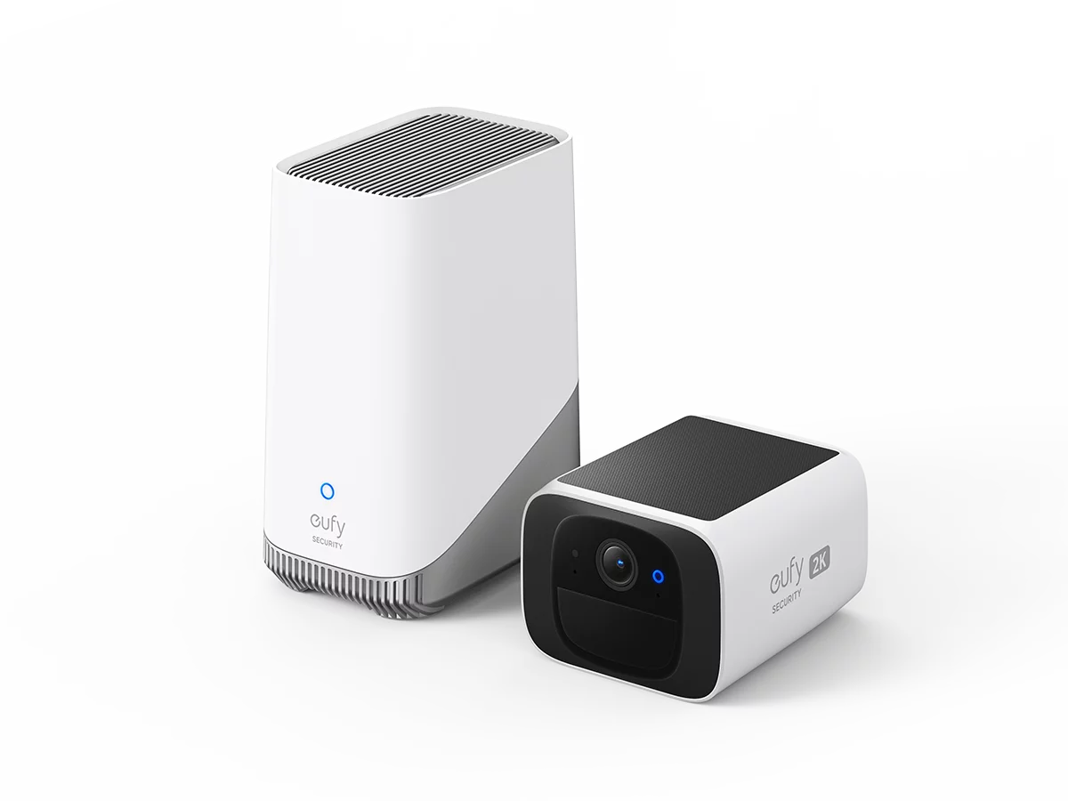 Anker eufy Security SoloCam S220, Wireless Outdoor Camera, Solar Camera, Battery Camera, 2K camera, with HomeBase S380 (HomeBase 3)