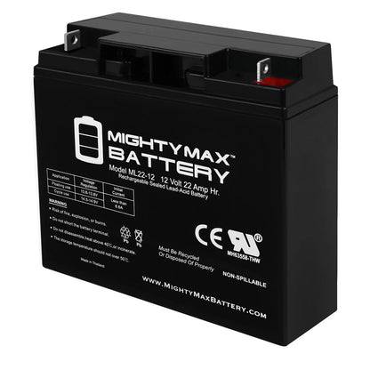 12V 22AH Battery for Alante Jr Scooter Wheelchair GP 200