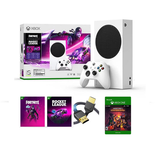 2022 Newest Edition Microsoft Xbox-Series-S 512GB SSD– Fortnite & Rocket League Bundle with Minecraft Full Game and ETECHG High Speed HDMI Cable