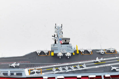 USS Forrestal CV-59 Aircraft Carrier Model,Navy,Scale Model,Forrestal Class,Mahogany