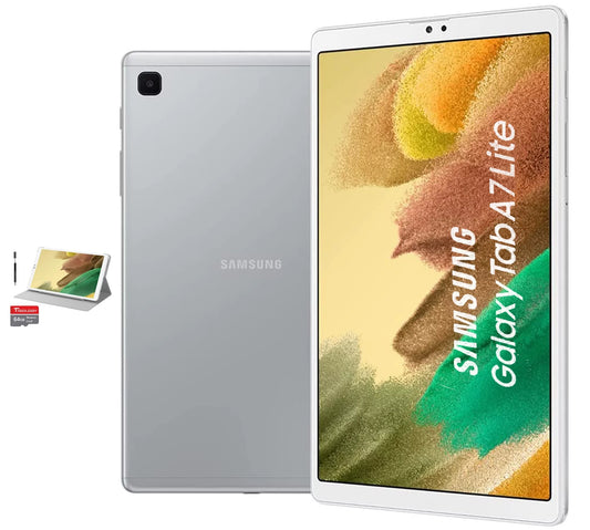 SAMSUNG Galaxy Tab A7 Lite, 8.7" Tablet 32GB (Wi-Fi),3GB RAM, 32GB Storage, Silver with Tigology Accessories