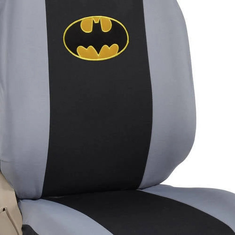 BDK Batman Chair Covers with Floor Mats Full Set, Holiday Car Auto Accessories Gift Set