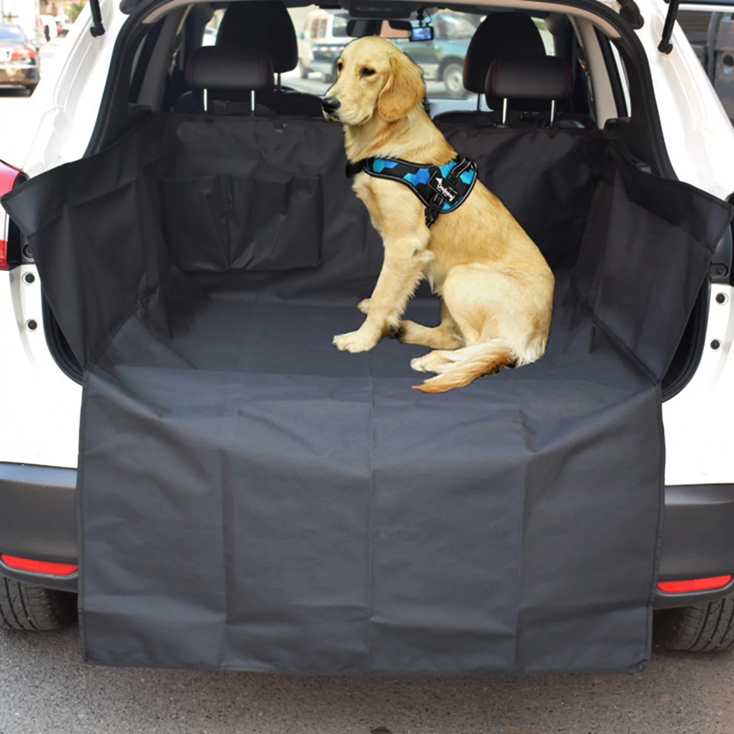 Thicker Bite Resistant Oxford Cloth Car Trunk Pet Mat Trunk Organizer Mat DirtEscape-proof Protective Mat Dog Chair Cushion for SUV Sedan Van