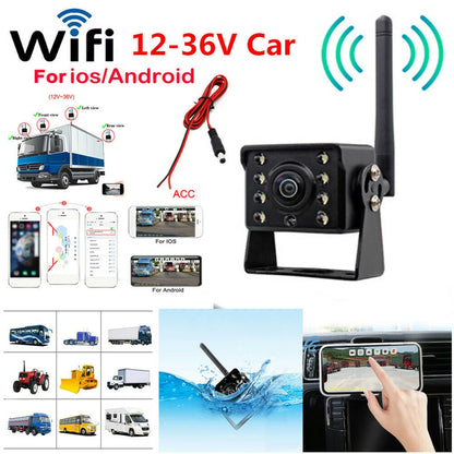 Aumotop Webcam,Vision Camera IP67 Vision Camera Car Rear View Bus 12V~36V LED Reverse Waterproof Wireless Monitor IP67 Waterproof Wireless WiFi Wireless Car Camera IP67 Waterproof Rear View Camera