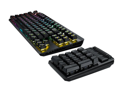 ASUS MA02 ROG Claymore II Wireless Modular Gaming Mechanical Keyboard with ROG RX Blue Switches, detachable numpad & wrist rest