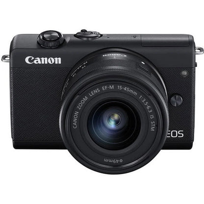 Canon EOS M200 Mirrorless Digital Camera with 15-45mm Lens (3699C009) + More