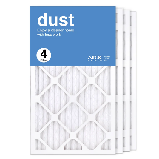 AIRx Filters 14x25x1 Air Filter MERV 8 Pleated HVAC AC Furnace Air Filter, Dust 4-Pack, Made in the USA