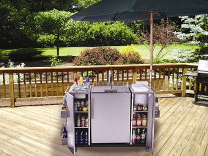 Summit CartOS Outdoor Serving Cart with Space for 24 in. Refrigerator - Stainless Steel