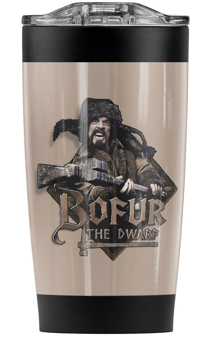 The Hobbit/Bofur Stainless Steel Tumbler 20 oz Coffee Travel Mug/Cup, Vacuum Insulated & Double Wall with Leakproof Sliding Lid | Great for Hot Drinks and Cold Beverages